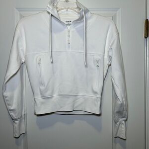 Old Navy White Hoodie Sweatshirt